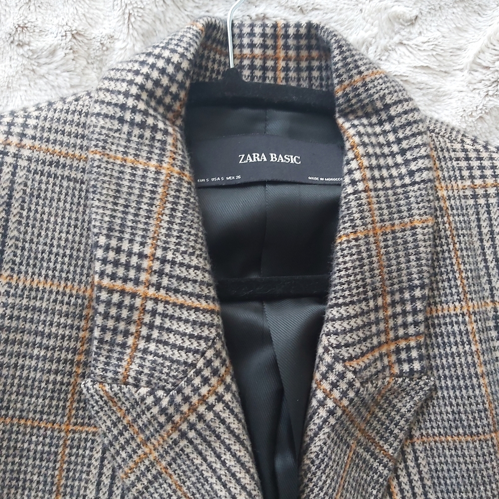 Zara plaid coat